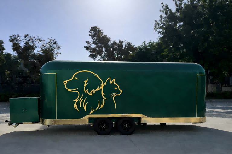 Remorque de toilettage pour animaux de compagnie